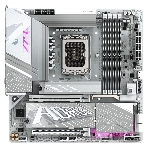 Материнская плата Gigabyte Z890M AORUS ELITE WIFI7 ICE, LGA 1851, Intel Z890, 4xDDR5, 4xSATA, 3xM.2, 1xPCIe 4.0 x4, 1xPCIe 5.0 x16, 1xDP, 1xUSB-C, 1x 2.5Gb LAN, 1xUSB-A 3.2 Gen 2, 4xUSB-A 3.2 Gen 1, 2x3.5 мм, TOSLINK, 7.1, 1xUSB4, mATX, фото 1