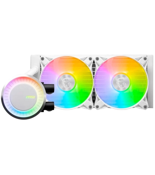 Система жидкостного охлаждения MSI MAG CORELIQUID E240 белый 120мм алюминий+медь 1800rpm 32.5db 4-pin 310W
