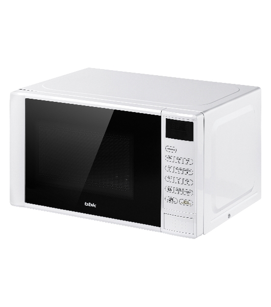 Микроволновая печь BBK 20MWS-728S/W белый/черный, 20 л, 700 Вт, переключатели - сенсор