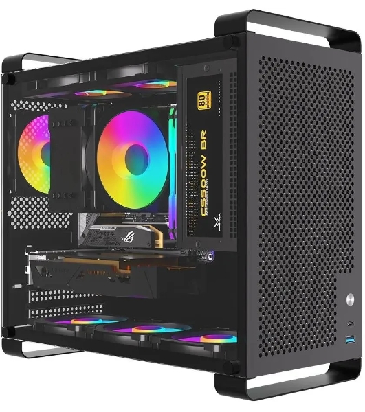 Компьютерный корпус Accord ACC-GCUB4 черный без БП mATX 1x92мм 1xUSB 3.0 1xUSB3.1 audio