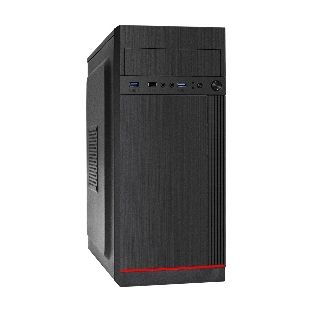 Компьютерный корпус Miditower ExeGate EX290190RUS AA-442U2-AA500 (ATX, AA500 8 см, 1хUSB+2хUSB 3.0, аудио, черный)