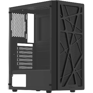 Корпус Formula Mana V2 Black, Midi-Tower, чёрный, без вентиляторов в комплекте