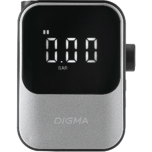 Автомобильный компрессор Digma QBK-120G серый, шланг 0.2м