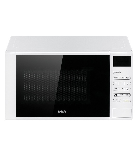 Микроволновая печь BBK 20MWS-728S/W белый/черный, 20 л, 700 Вт, переключатели - сенсор
