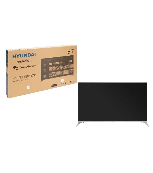Телевизор Hyundai 65' H-LED65QBU7500 черный UHD QLED 60Hz Smart TV