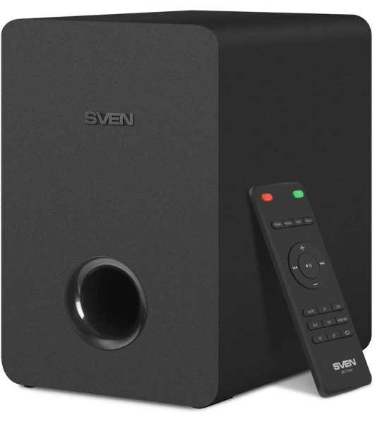 Саундбар SVEN SB-2150A черный (2 x 40W, Bluetooth сабвуфер 100W, пульт ДУ, LED-дисплей, HDMI, USB)