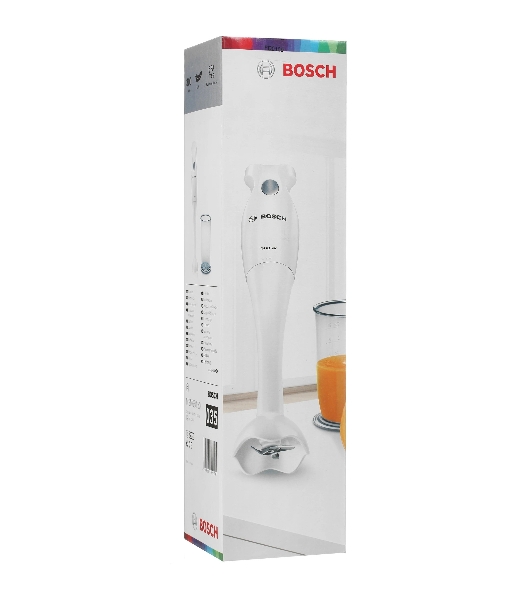 Блендер погружной Bosch MSM 6B150 белый, 300 Вт, 1 скорость, турбо