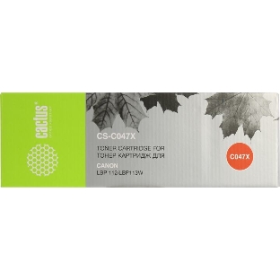 Картридж лазерный Cactus CS-C047X черный (4000 стр.) для Canon LBP112/LBP113W