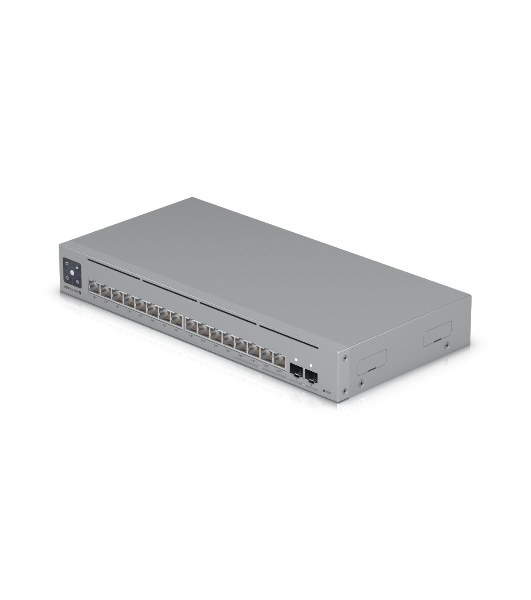 Коммутатор Ubiquiti UniFi Switch Pro Max 16 PoE PoE-коммутатор в стойку, 4х 2.5G RJ45, 12х 1G RJ45, 2х 10G SFP+, раздача 180 Вт