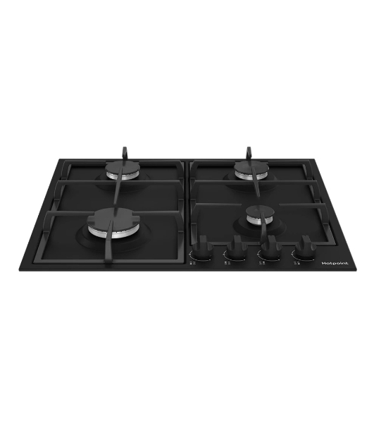 Газовая варочная поверхность Hotpoint HGMT 642 BL, независимая, черный