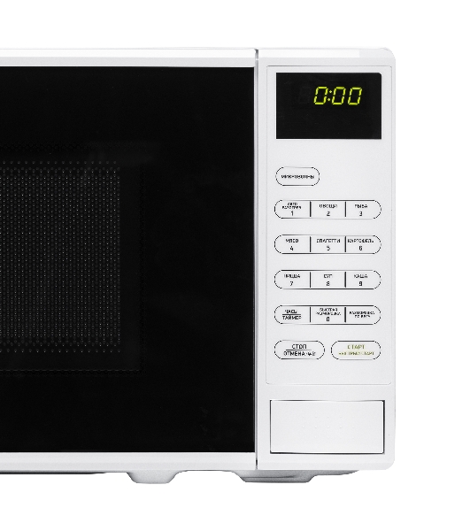 Микроволновая печь BBK 20MWS-728S/W белый/черный, 20 л, 700 Вт, переключатели - сенсор