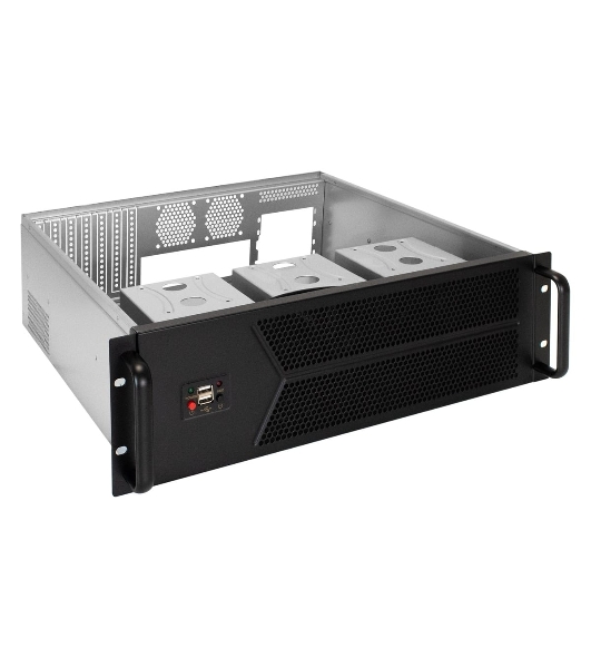 Серверный корпус ExeGate Pro 3U450-12 (RM 19', высота 3U, глубина 450, БП 1U-400ADS, 2*USB)
