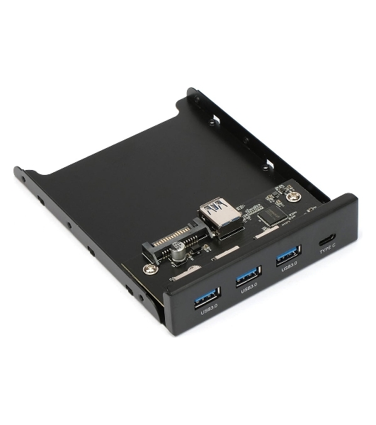 Планка USB 3.0 на переднюю панель 3.5' Gembird, FP3.5-USB3-3A1C, USB/Type-C, USB-A 3.0/Type-C