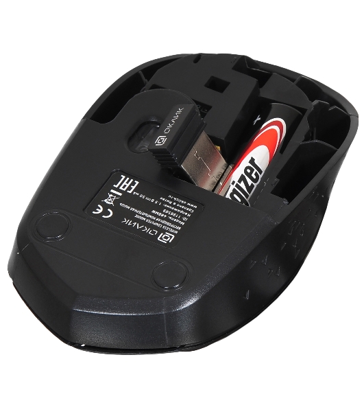 Мышь беспроводная Oklick 488MW синий/черный, 1600 dpi, радиоканал, USB, кнопки - 4