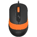 Мышь проводная A4Tech Fstyler FM10S черный/оранжевый, 1600 dpi, USB, кнопки - 4, фото 1
