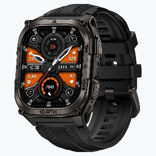 Умные часы KOSPET Tank M4, 1.96' AMOLED, Bluetooth 5.3, GPS, 10 ATM, IP69K, черный