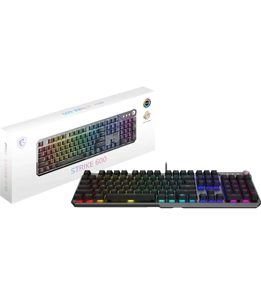 Клавиатура MSI STRIKE 600 Black проводная, USB Type-A, чёрный