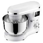Планетарный миксер BQ MX640 White. Максимальная мощность 1600 Вт/Чаша из нержавеющей стали 6 л/Функция ферментации/Подогрев чаши до 40'C/Электронное управление/Металлические насадки в комплекте/Металлические шестерни/Двойная защита: от перегрева, от перегрузки/Защтная крышка от брызг/LED подсветка/Длина сетевого шнура 1 м', фото3