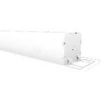 Встраиваемый экран с электроприводом Lumien Master Recessed Control 128х221 см (раб.область 120х213 см) (96') Matte White черная кайма по периметру, черная кайма сверху 53 см, триггер, RS232, IR, RF управл. в комплекте, цвет корпуса белый 16:9, фото3