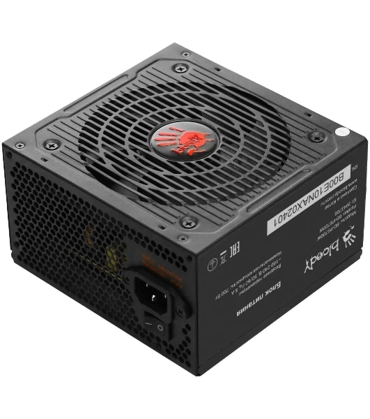 Блок питания Bloody BD-PS700W, 700Вт, 80 PLUS WHITE, 120мм, черный