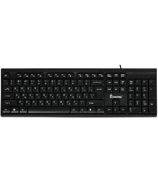 Комплект клавиатура+мышь Smartbuy ONE SBC-114282-K проводной, USB, 2400 DPI, чёрный
