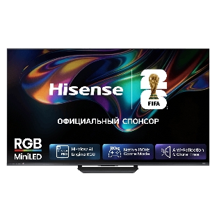 Телевизор Hisense 65'' RGB Mini-LED UHD Smart TV HomeOS U9.5 Charcoal grey
