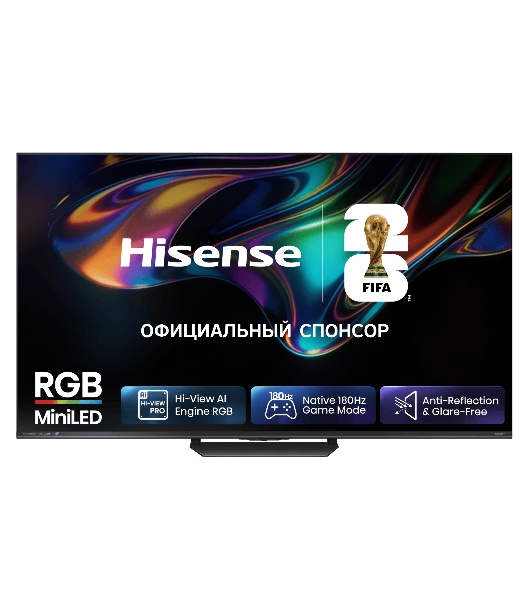 Телевизор Hisense 65'' RGB Mini-LED UHD Smart TV HomeOS U9.5 Charcoal grey
