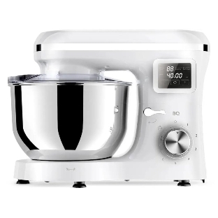 Планетарный миксер BQ MX640 White. Максимальная мощность 1600 Вт/Чаша из нержавеющей стали 6 л/Функция ферментации/Подогрев чаши до 40'C/Электронное управление/Металлические насадки в комплекте/Металлические шестерни/Двойная защита: от перегрева, от перегрузки/Защтная крышка от брызг/LED подсветка/Длина сетевого шнура 1 м'