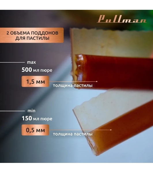 Поддон для пастилы Pullman PL-30203-3 белый 3шт универсальный квадратный р-р 290х290х5,4мм