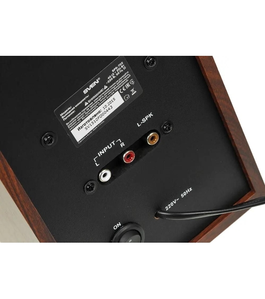 Акустическая система SVEN SPS-702 2.0 коричневый/орех 40Вт