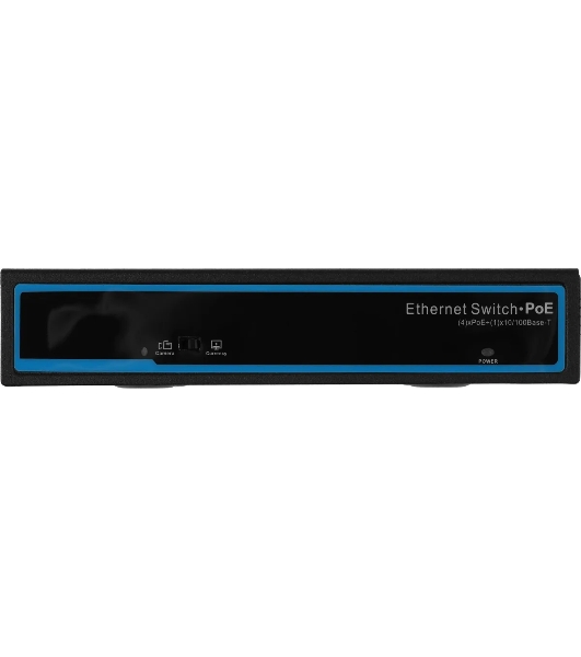 Коммутатор Falcon Eye FE-104POE-S, 4×100 Мбит/с PoE + 1×100 Мбит/с Uplink, неуправляемый