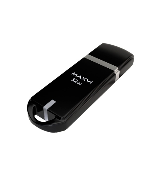 Флешка USB Maxvi P3 black (FD32GBUSB20C10P3), 32Gb, USB 2.0, R/W 15/5, черный
