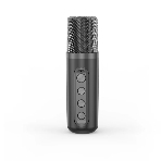 Переносная караоке система TRS2406 iconBIT K702B Колонка 10Вт, 2 микрофона Bluetooth, подсвктка, с аккумулятор в колонке 1500mAh и микрофонах, 16*12*16.7 CM, черный, фото3
