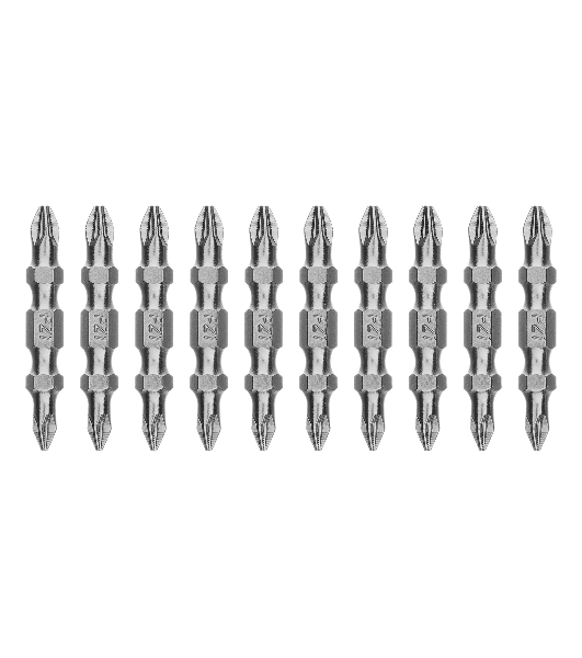 Бита двухстор. Gross PZ2-PZ1х45 мм, сталь S2, 10 шт.