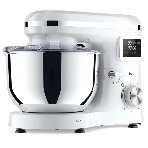 Планетарный миксер BQ MX640 White. Максимальная мощность 1600 Вт/Чаша из нержавеющей стали 6 л/Функция ферментации/Подогрев чаши до 40'C/Электронное управление/Металлические насадки в комплекте/Металлические шестерни/Двойная защита: от перегрева, от перегрузки/Защтная крышка от брызг/LED подсветка/Длина сетевого шнура 1 м', фото4