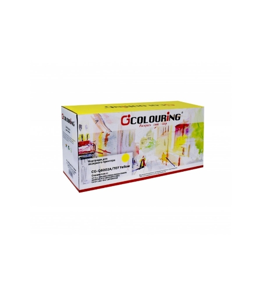 Картридж лазерный Colouring CG-Q6002A/707 желтый (2000 стр.) для HP CLJ 1600/2600n/2600dn/2600dtn/2605DN/2605DTN/CM1015MFP/CM1017MFP Canon Laser Shot LBP5000/5100