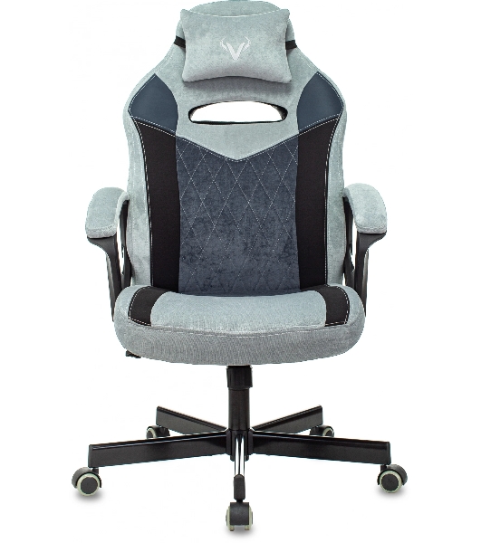 Кресло Бюрократ VIKING 6 KNIGHT BL FABRIC синий, ткань, 120 кг, механизм качания