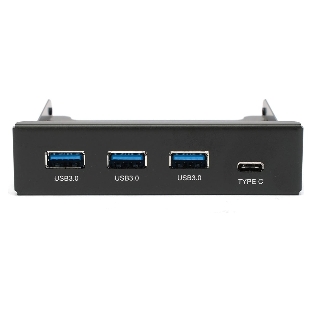 Планка USB 3.0 на переднюю панель 3.5' Gembird, FP3.5-USB3-3A1C, USB/Type-C, USB-A 3.0/Type-C