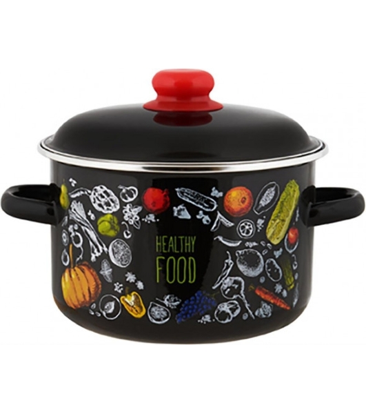 Кастрюля Appetite 1RD181М Healthy food эмалированная сталь 3 л