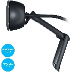 Веб-камера Logitech C270 HD 1280x720, 30 кадр/с, USB Type-A, микрофон (шумоподавление), автоосвещение, универсальное крепление, фото3