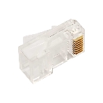 Коннектор Lanmaster TWT-PL45-8P8C/JR100, UTP кат.5E RJ45 прозрачный (упак.:100шт), фото 1