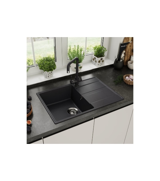 Кухонная мойка Maunfeld Lacrima 750 MFQS-750B черный