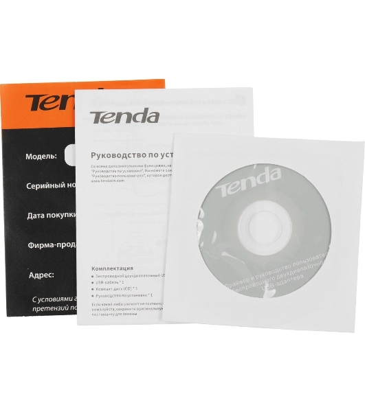 Адаптер Wi-Fi Tenda U12 (USB3.0, WLAN 1300Mbps, 802.11ac) 1x int Antenna
