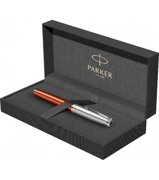 Ручка перьевая Parker Sonnet Essentials SB F545 (CW2169228) LaqOrange CT, F, сталь нержавеющая, подарочная коробка