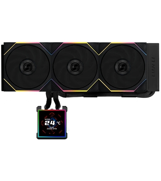Система водяного охлаждения Lian-Li HydroShift II LCD-S 360TL ARGB Soc-AM5/AM4/1700/1851 черный 4-pin 33dB Al+Cu LCD Ret (G89.GHS2LCDS36TB.R0)