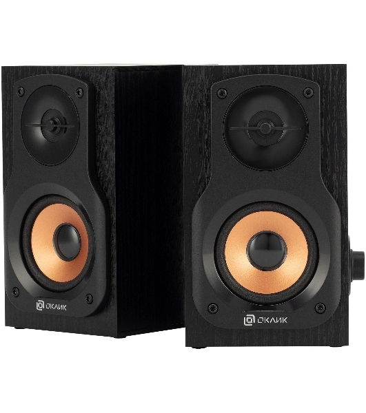 Акустическая система Oklick OK-162 2.0 темное дерево 8Вт
