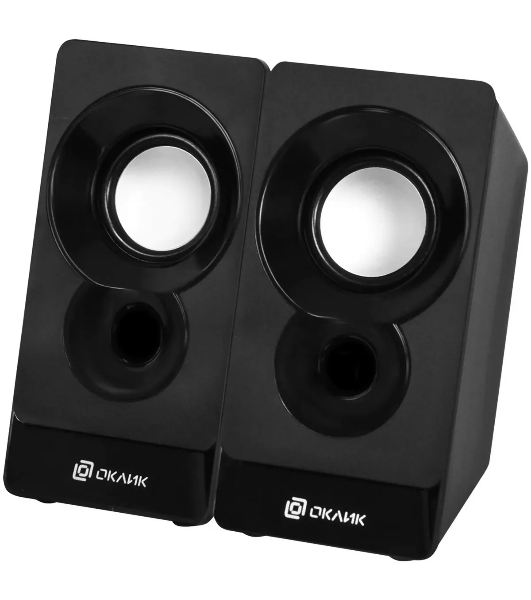 Акустическая система Oklick OK-165 2.0 черный 6Вт