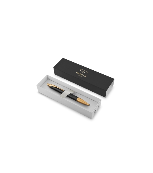 Ручка шариковая Parker IM Premium K323 (CW1931667) Black GT, M, синие чернила, подарочная коробка