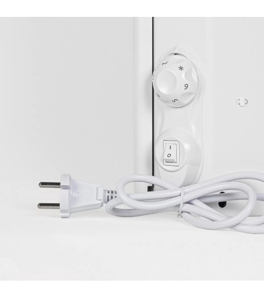 Конвектор электрический Ensto FinnHeat MINI EPHBMM07PR белый, 750 Вт, 12 м2, механический термостат
