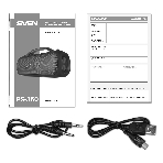 Мобильные колонки SVEN PS-360 2.0 черные 2x12W Bluetooth, фото3